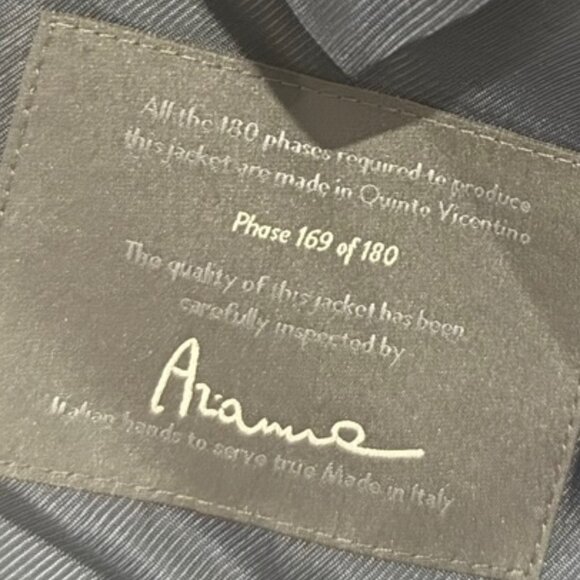 Pal Zileri Made in Italy Navy Suit 50R – Wool Silk Linen - Picture 5 of 11